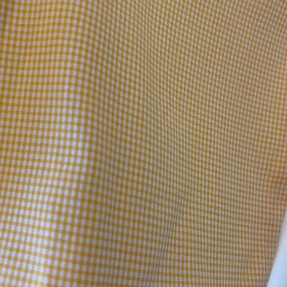 NEW- Jcrew Men Plaid Yellow Shirt Long Sleeve Button-Up. Size M - Picture 3 of 4